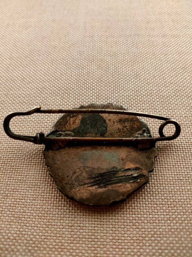 Broche antiguo alpaca