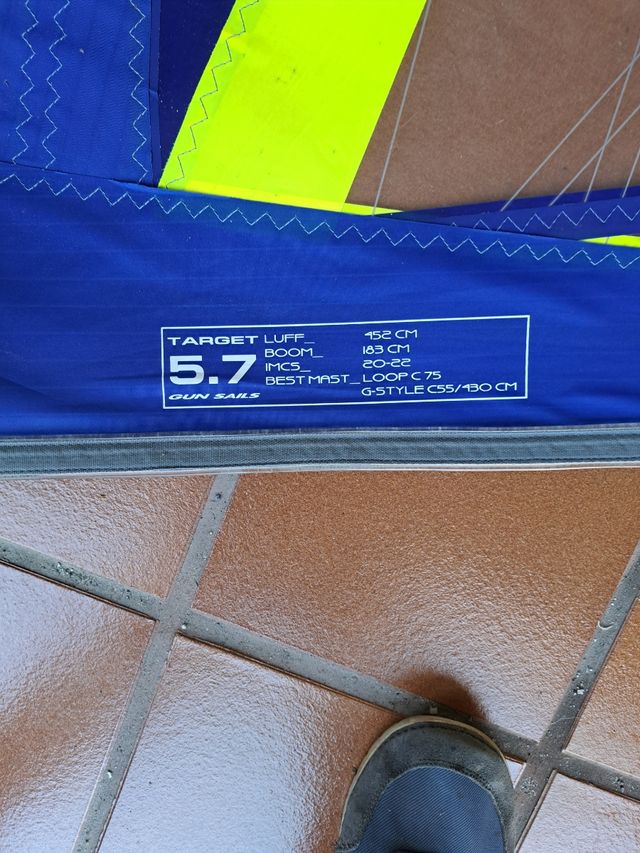 Vela Windsurf - 5,7 - Gun Sails