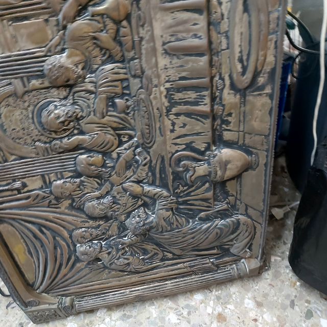 Relieve bronce La última cena