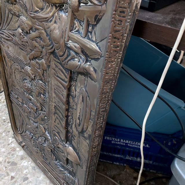 Relieve bronce La última cena