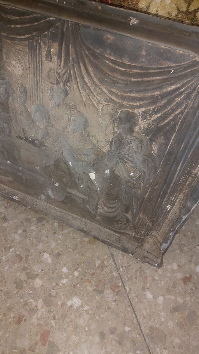 Relieve bronce La última cena