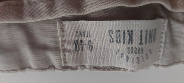 Pantalón corto beige niño 9-10 años