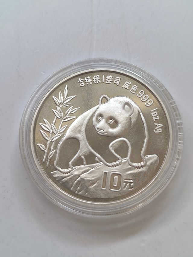 Onza panda 1990 plata