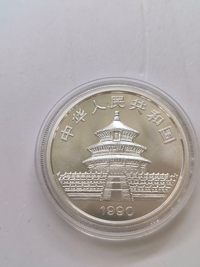 Onza panda 1990 plata