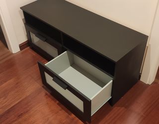 Mueble TV negro Brimnes Ikea