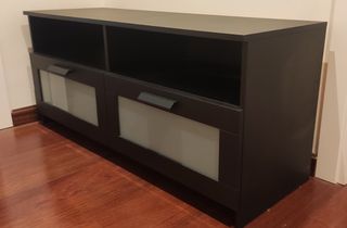 Mueble TV negro Brimnes Ikea