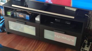 Mueble TV negro Brimnes Ikea