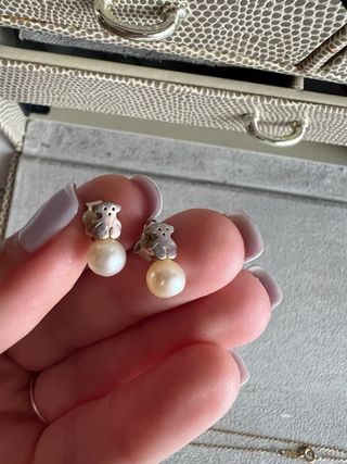 Pendientes tous plata