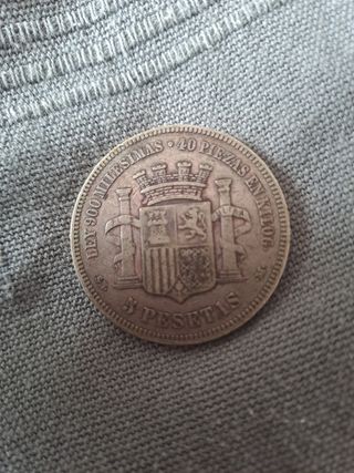 5 pesetas 1870
