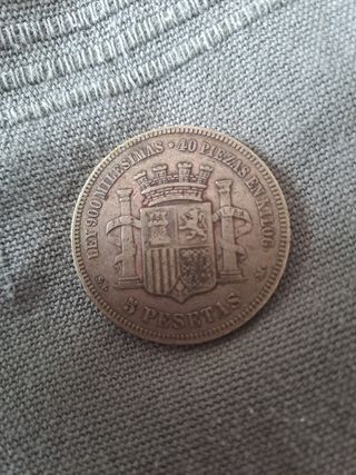 5 pesetas 1870