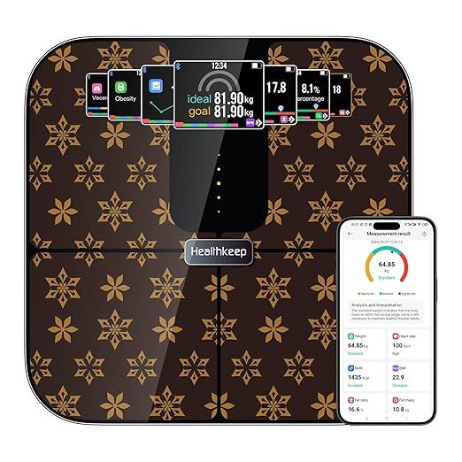 Healthkeep - Báscula con Bluetooth con pantalla