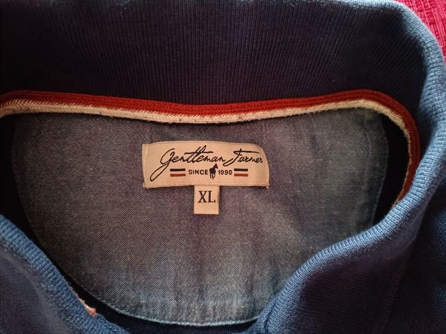 Polo azul marino talla XL marca Gentleman Farner