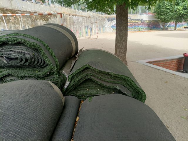 Césped artificial reciclado INSTALADO