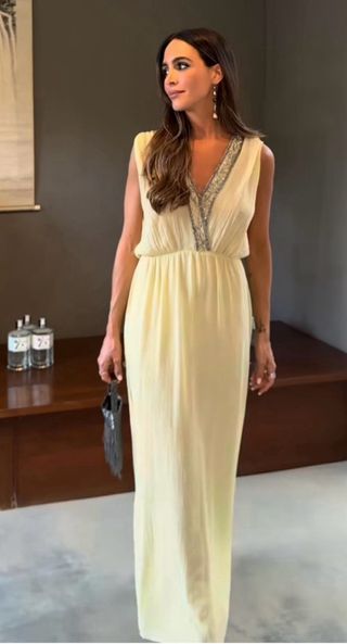 VESTIDO BORDADO ABALORIOS ZARA COLLECTION (XS,S,M)