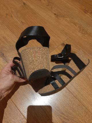 Sandalias Piel cuña