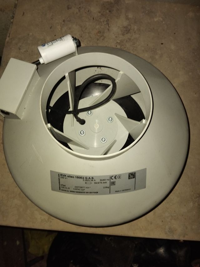 Extractor de aire RVK sileo 150e2, nuevo 