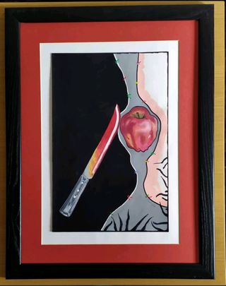 Pareja cuadros arte contempóraneo