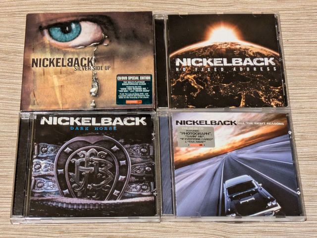 Nickelback Silver/No Fix/Dark Horse/All The Right