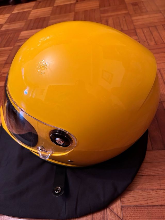 Casco bitwell lane splitter L amarillo atardecer