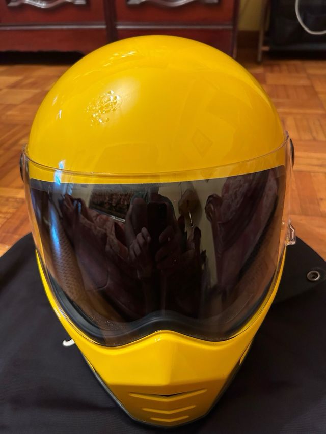 Casco bitwell lane splitter L amarillo atardecer