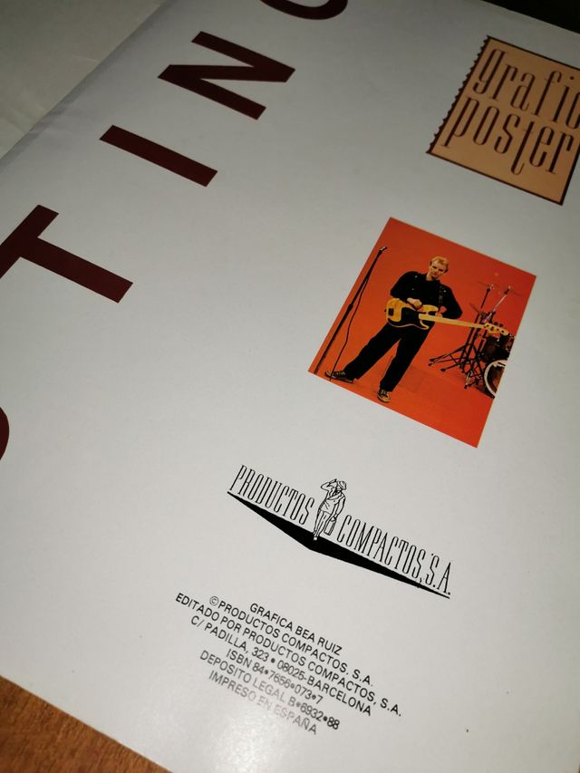 Sting grafic poster, revista, álbum