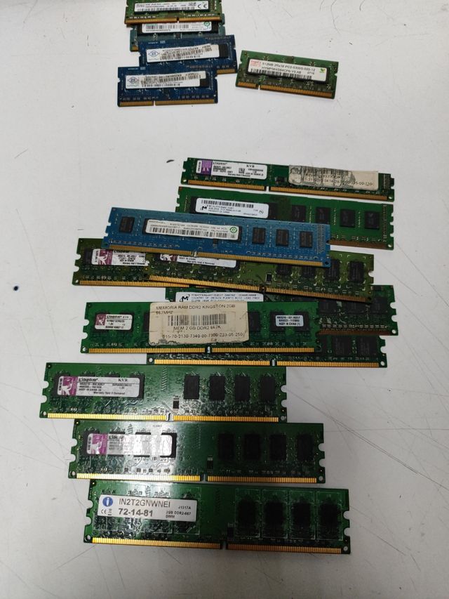 Memorias DDR2 Y DDR3 VARIOS MODELOS 
