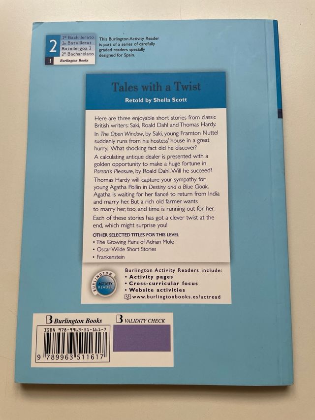 Libro Tales with a Twist Ingles 2 Bachillerato