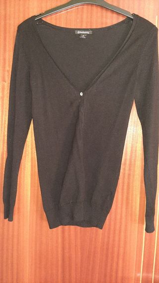 Chaqueta punto negra Stradivarius 