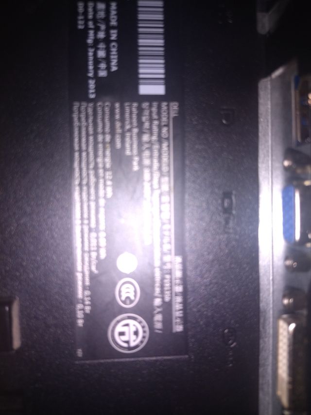 Monitor/Pantalla Dell para Pc/Ordenador