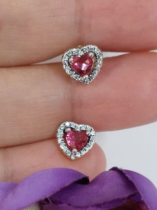 Pendientes Corazón De Plata De Ley 925
