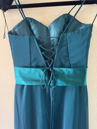 Vestido verde de fiesta/elegante