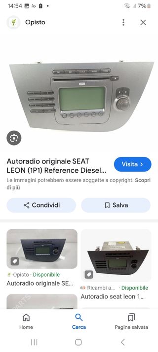 Autoradio per seat leon