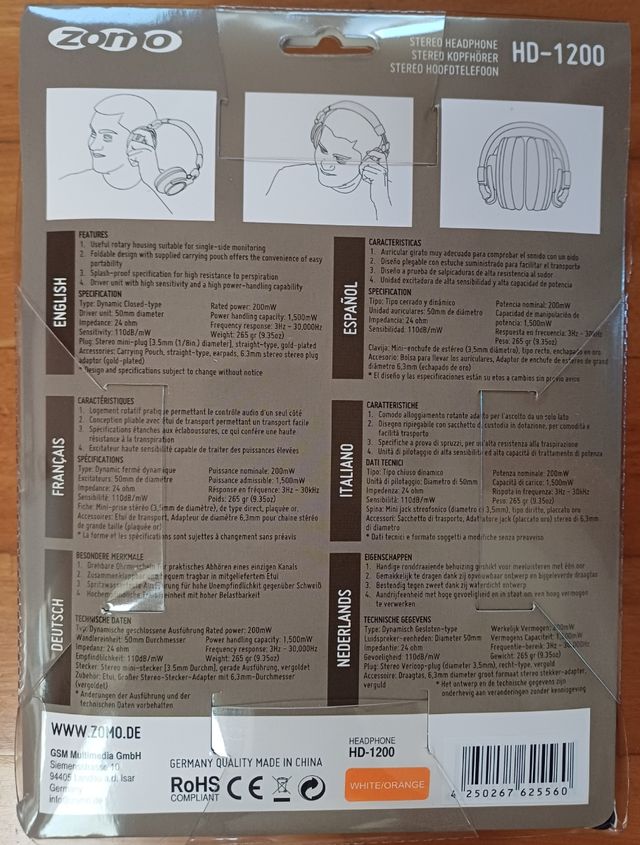 Cuffia Zomo HD 1200