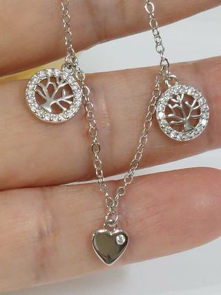 Pulsera Árbol De La vida De Plata De Ley 925