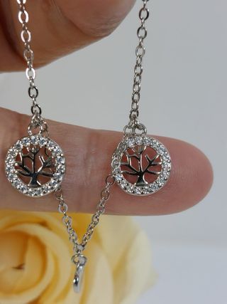 Pulsera Árbol De La vida De Plata De Ley 925