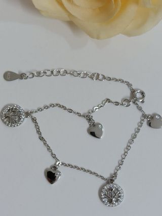 Pulsera Árbol De La vida De Plata De Ley 925