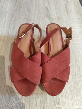 Sandalias cuña esparto