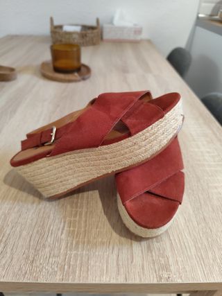 Sandalias cuña esparto