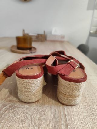 Sandalias cuña esparto