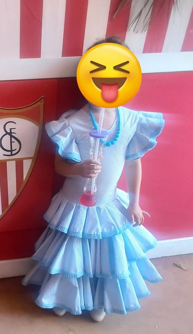 Vestido de flamenca 4-5 años