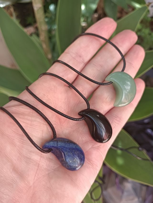 Collar nudo corredizo Onix natural