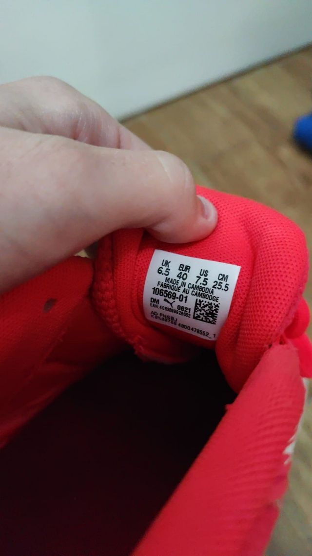 Zapatillas de fútbol sala Puma t38.