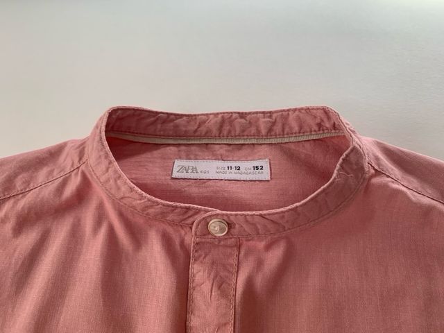 CAMISA ROSA PALO, CUELLO MAO T-10,12