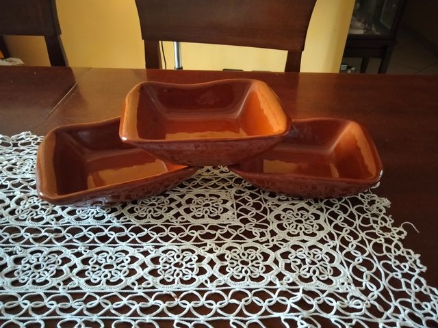 3 ciotole di terracotta
