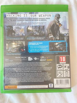 Juego xbox one s x WATCH DOGS