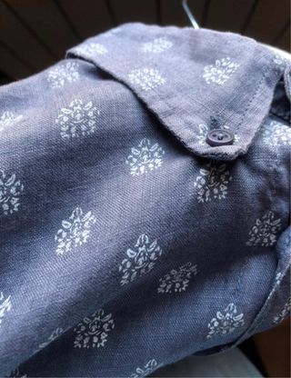 Camicia Uomo Imperial Estiva in Lino Azzurra Tg M