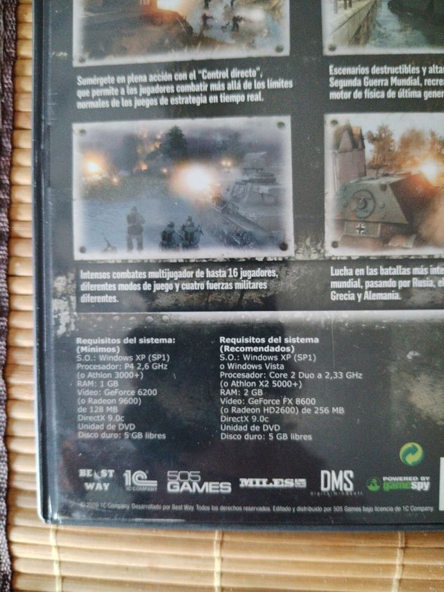 Juego de Pc Men of War