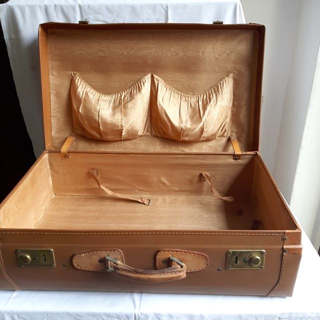 Antica valigia in fibra Vera Fibra Adams - vintage