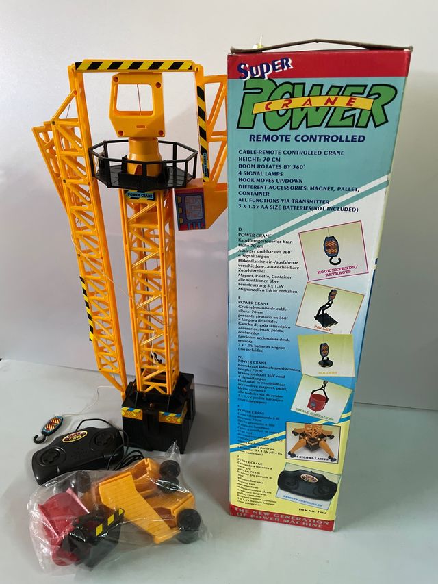 Grúa Control Remoto Juguete nuevo años 80