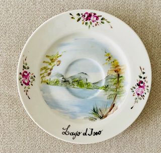 Piatto ceramica Iseo da app. dipinto a mano 15cm
